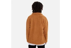 COFI Casuals Winterjacke Oversize Jacke Teddy Orange/Braun