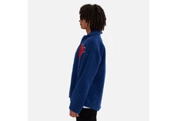 COFI Casuals Winterjacke Oversize Jacke Teddy Dunkelblau/Blau/Hellblau/Braun/Orange