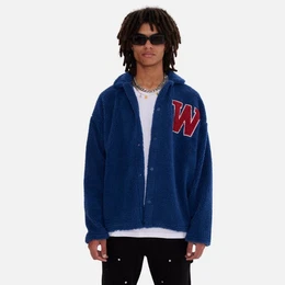 Winterjacke Oversize Jacke Teddy W Shirt fr Herren Teddyfell Winterjacke warm