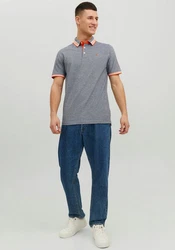 Jack & Jones Poloshirt JJEPAULOS POLO SS NOOS Orange/Rot/Grau/Hellgrau/Dunkelgrau