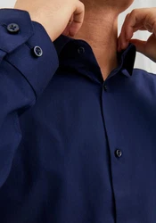 JPRBLAPARKER Shirt L/S Dunkelblau/Blau