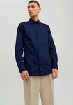 JPRBLAPARKER Shirt L/S Dunkelblau/Blau