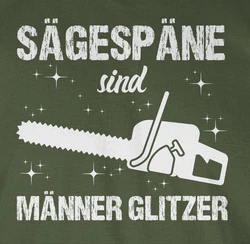 Shirtracer T-Shirt Sgespne sind Mnner Glitzer weiß
