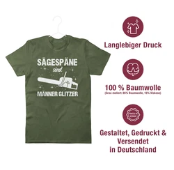 Shirtracer T-Shirt Sgespne sind Mnner Glitzer weiß