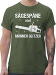 Shirtracer T-Shirt Sgespne sind Mnner Glitzer weiß