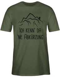 Shirtracer T-Shirt Ich kenn' da 'ne Abkürzung schwarz