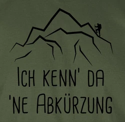 Shirtracer T-Shirt Ich kenn' da 'ne Abkürzung schwarz