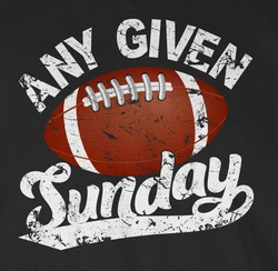 Shirtracer T-Shirt Any given Sunday mit Football weiß