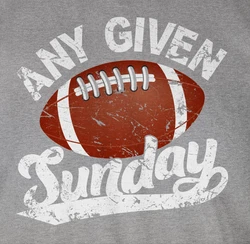 Shirtracer T-Shirt Any given Sunday mit Football weiß