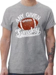 Shirtracer T-Shirt Any given Sunday mit Football weiß