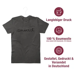 Shirtracer T-Shirt Herzensmensch Geschenk Grün