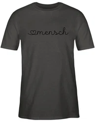 Shirtracer T-Shirt Herzensmensch Geschenk Grün