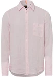BOSS ORANGE Langarmshirt mit Kontrastdetails Rosa/Lila
