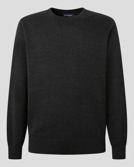 Hackett London Strickpullover Strickjacke uni regular fit Hackett London Strickpullover Strickjacke uni regular fit