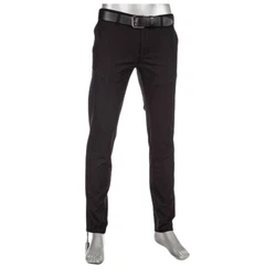 Alberto Chinohose Chino ROB Businesshose Cotton Slim Fit Rot/Schwarz