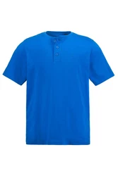 JP1880 T-Shirt Henleys Basic 2er-Pack Rundhals Knopfleiste Dunkelblau/Blau