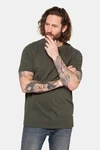 JP1880 T-Shirt Henley Basic Knopfleiste Dunkelgrün/Khaki JP1880 T-Shirt Henley Basic Knopfleiste Dunkelgrün/Khaki