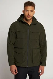 Funktionsjacke Fieldjacket Ripstop Kapuze viele Taschen