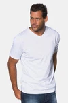 JP1880 T-Shirt Basic V-Ausschnitt Hellblau/Weiß/Creme JP1880 T-Shirt Basic V-Ausschnitt Hellblau/Weiß/Creme
