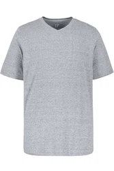 JP1880 T-Shirt Basic V-Ausschnitt Hellgrau/Grau