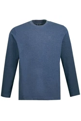 JP1880 T-Shirt Langarmshirt Basic Blau/Dunkelblau/Grau