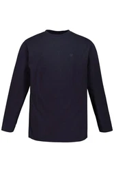 JP1880 T-Shirt Langarmshirt Basic Dunkelblau/Blau
