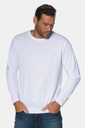 JP1880 T-Shirt Langarmshirt Basic Hellblau/Weiß/Creme/Grau