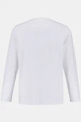 JP1880 T-Shirt Langarmshirt Basic Hellblau/Weiß/Creme/Grau