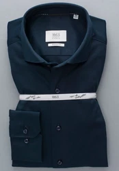 Eterna Langarmhemd Hemd Dunkelblau/Blau