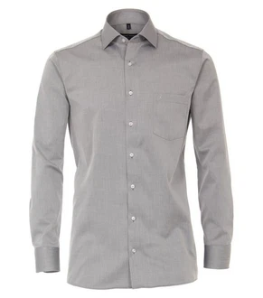 CASAMODA Langarmhemd Comfort Fit Grau/Hellgrau/Dunkelgrau