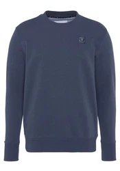 DELMAO Sweatshirt Regular Fit Basic-Stil Blau/Grau/Hellblau/Dunkelblau