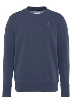 DELMAO Sweatshirt Regular Fit Basic-Stil Blau/Grau/Hellblau/Dunkelblau