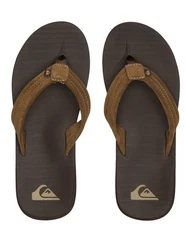 Quiksilver Carver Suede Core Sandale Braun/Dunkelbraun/Beige
