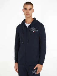 Tommy Hilfiger Underwear Sweatjacke FZ HOODIE HWK mit Logoaufdruck marine/rot/wei