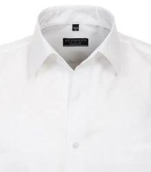 Redmond Kurzarmhemd Regular Fit Weiß/Creme