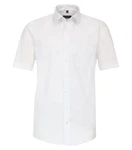 Redmond Kurzarmhemd Regular Fit Weiß/Creme