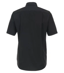 Redmond Kurzarmhemd Regular Fit Schwarz/Grau