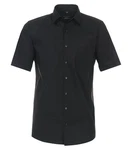 Redmond Kurzarmhemd Regular Fit Schwarz/Grau