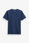 Next T-Shirt Essential V-Ausschnitt Dunkelblau/Blau