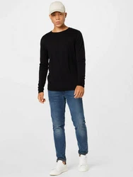 SELECTED HOMME Strickpullover SLHROME Schwarz