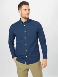 SELECTED HOMME Langarmhemd Rick (1-tlg) ultramarinblau