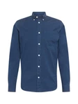 SELECTED HOMME Langarmhemd Rick (1-tlg) ultramarinblau