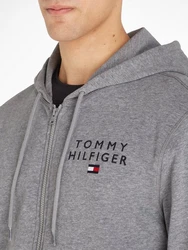 Tommy Hilfiger Underwear Sweatjacke FZ HOODIE HWK mit Logoaufdruck marine/graumeliert/dunkelrot/wei