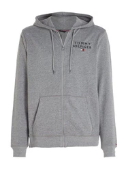 Tommy Hilfiger Underwear Sweatjacke FZ HOODIE HWK mit Logoaufdruck marine/graumeliert/dunkelrot/wei