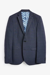 Next Anzugsakko Skinny Fit Jacke Hellblau/Dunkelblau/Grau/Blau