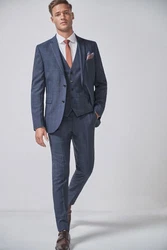 Next Anzugsakko Skinny Fit Jacke Hellblau/Dunkelblau/Grau/Blau