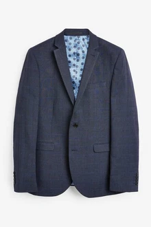 Next Anzugsakko Skinny Fit Jacke Hellblau/Dunkelblau/Grau/Blau Next Anzugsakko Skinny Fit Jacke Hellblau/Dunkelblau/Grau/Blau