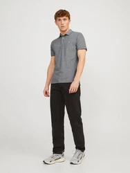 Jack & Jones Poloshirt JJEPAULOS POLO SS NOOS Light Grey Melange