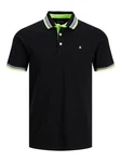 Jack & Jones Poloshirt JJEPAULOS POLO SS NOOS Schwarz (3613)