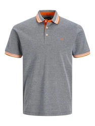 Jack & Jones Poloshirt JJEPAULOS POLO SS NOOS Grau (3613)
